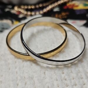 Monet Gold and Silver Bracelet Duo